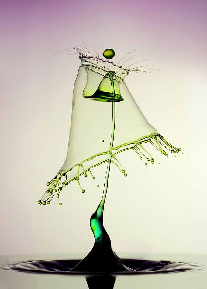 Splash in green
