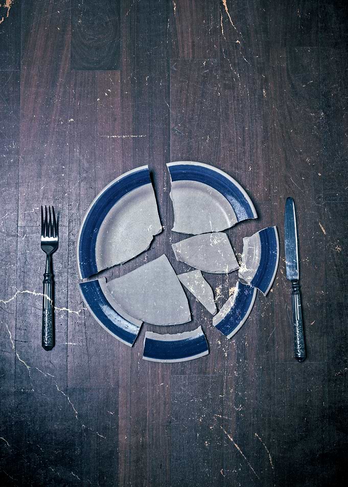 broken plate