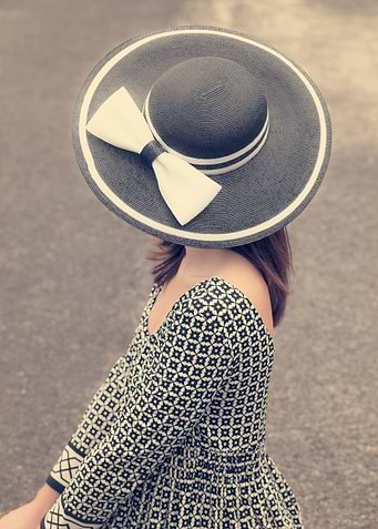 black and white lady