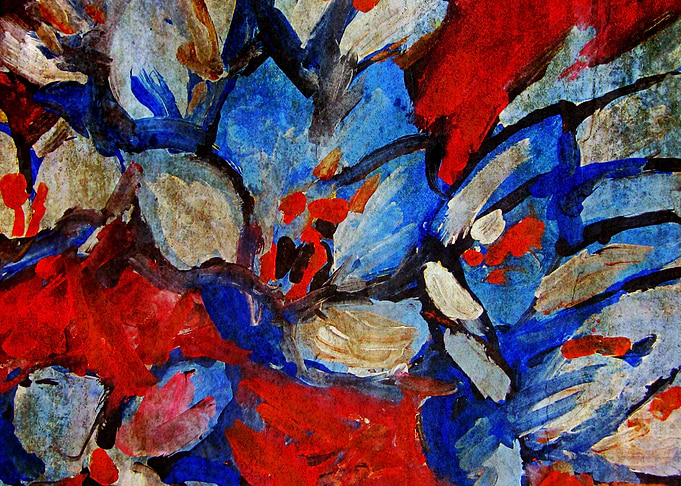 Crocuses Textured Painting
