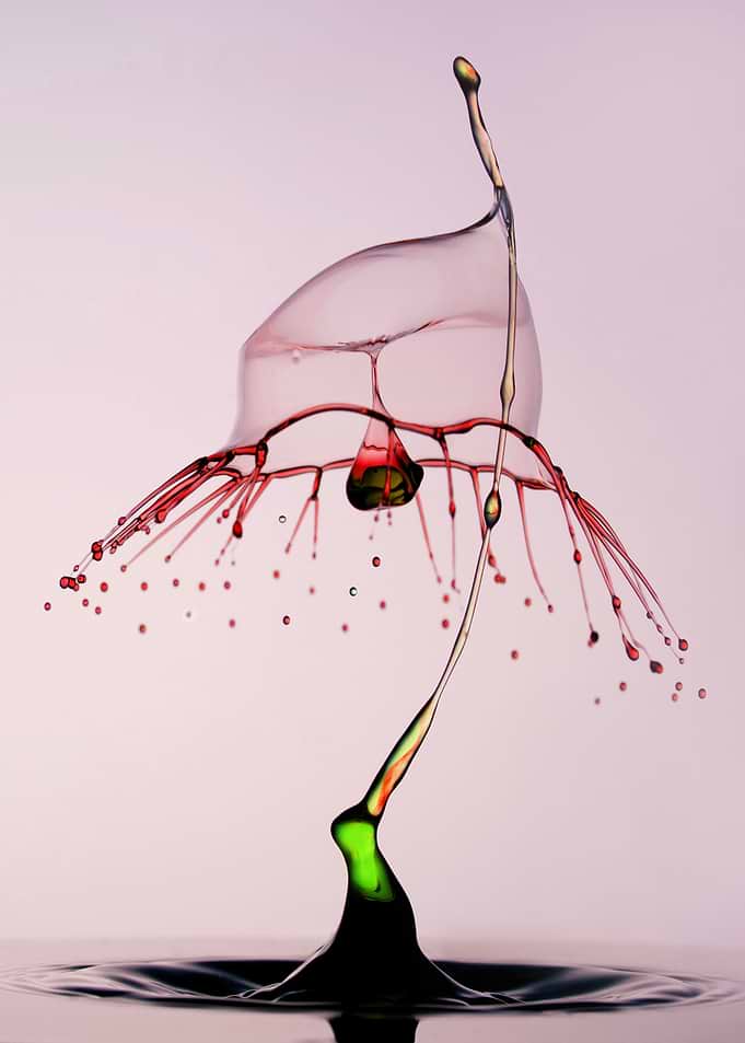 Collisions in red and green