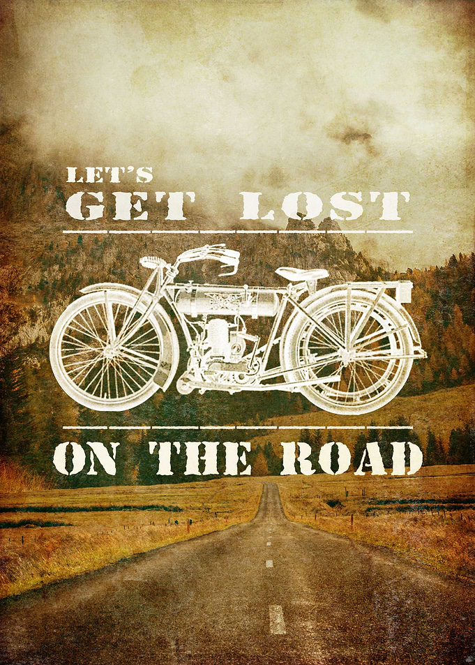 Get Lost On The Road ---- Part of the Get Lost Series.
