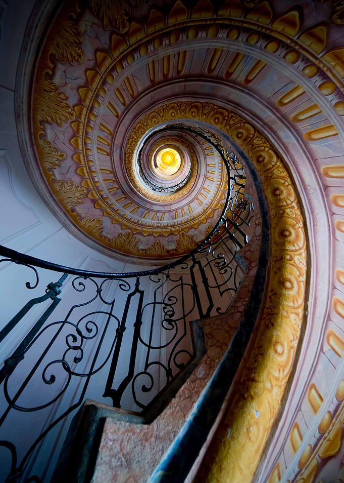 Beautiful spiral staircase
