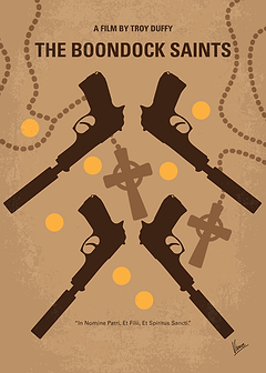 No419 My BOONDOCK SAINTS minimal movie poster Fraterna ...