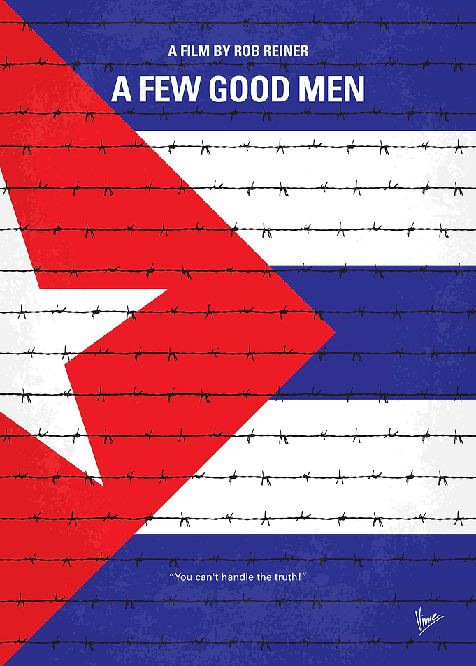No417 My A Few Good Men minimal movie poster Neo milit ...