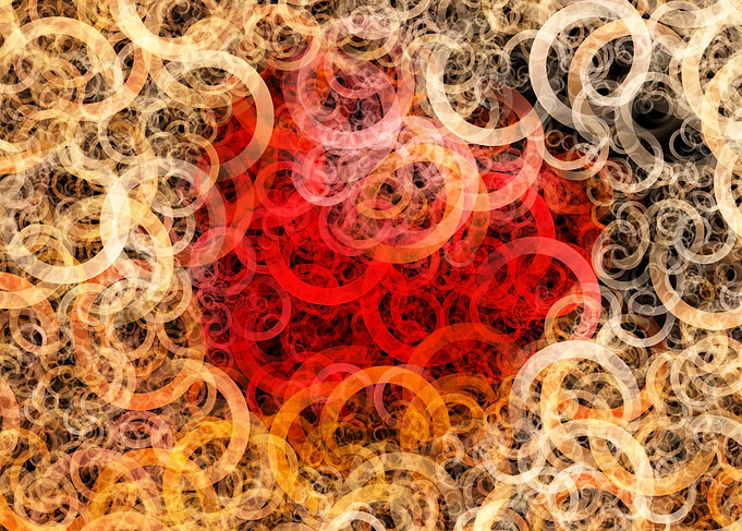 Hearts with circles