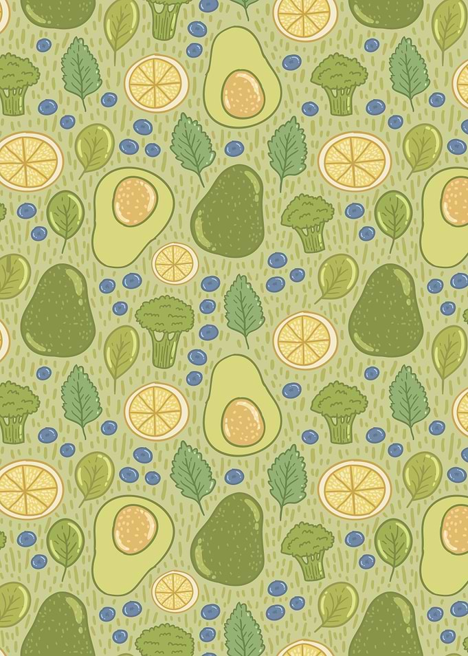 Avocado and broccoli
