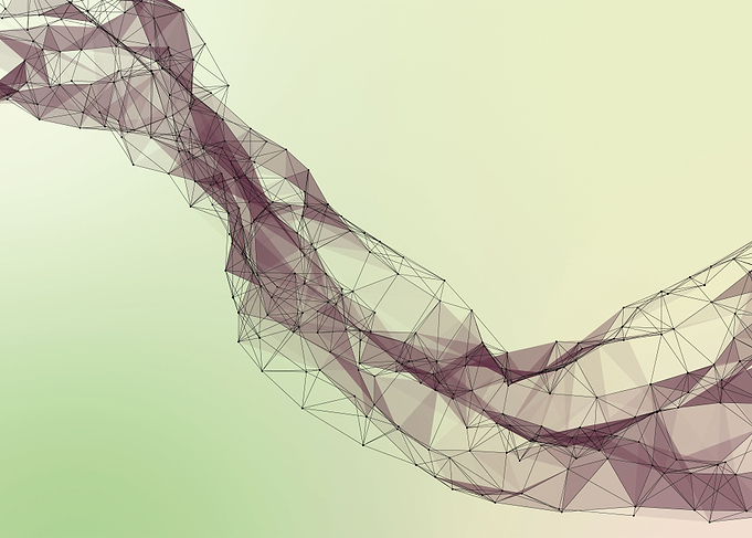 Low poly lines art