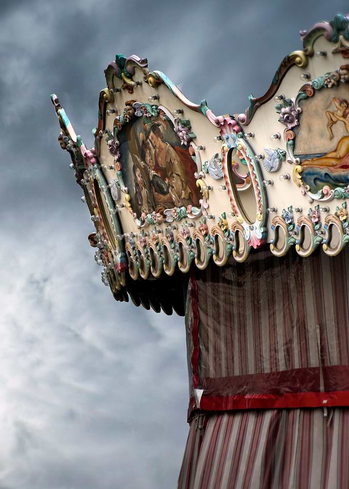 Beautiful ornamented carrousel