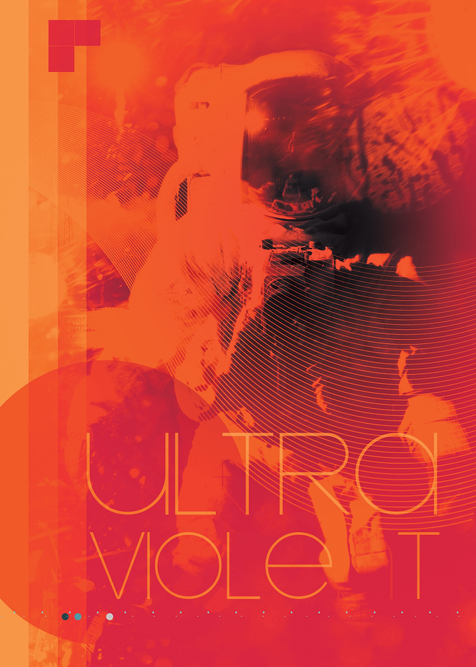 Ultra Violet: Inspired by movie posters of the 1970s.