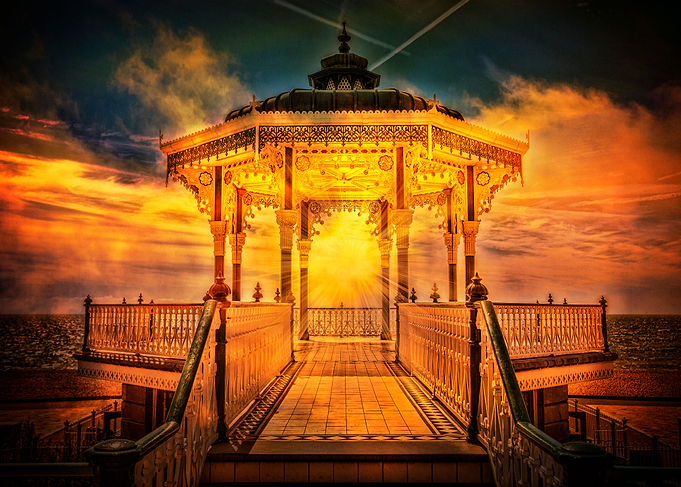 Brighton Bandstand Sunset