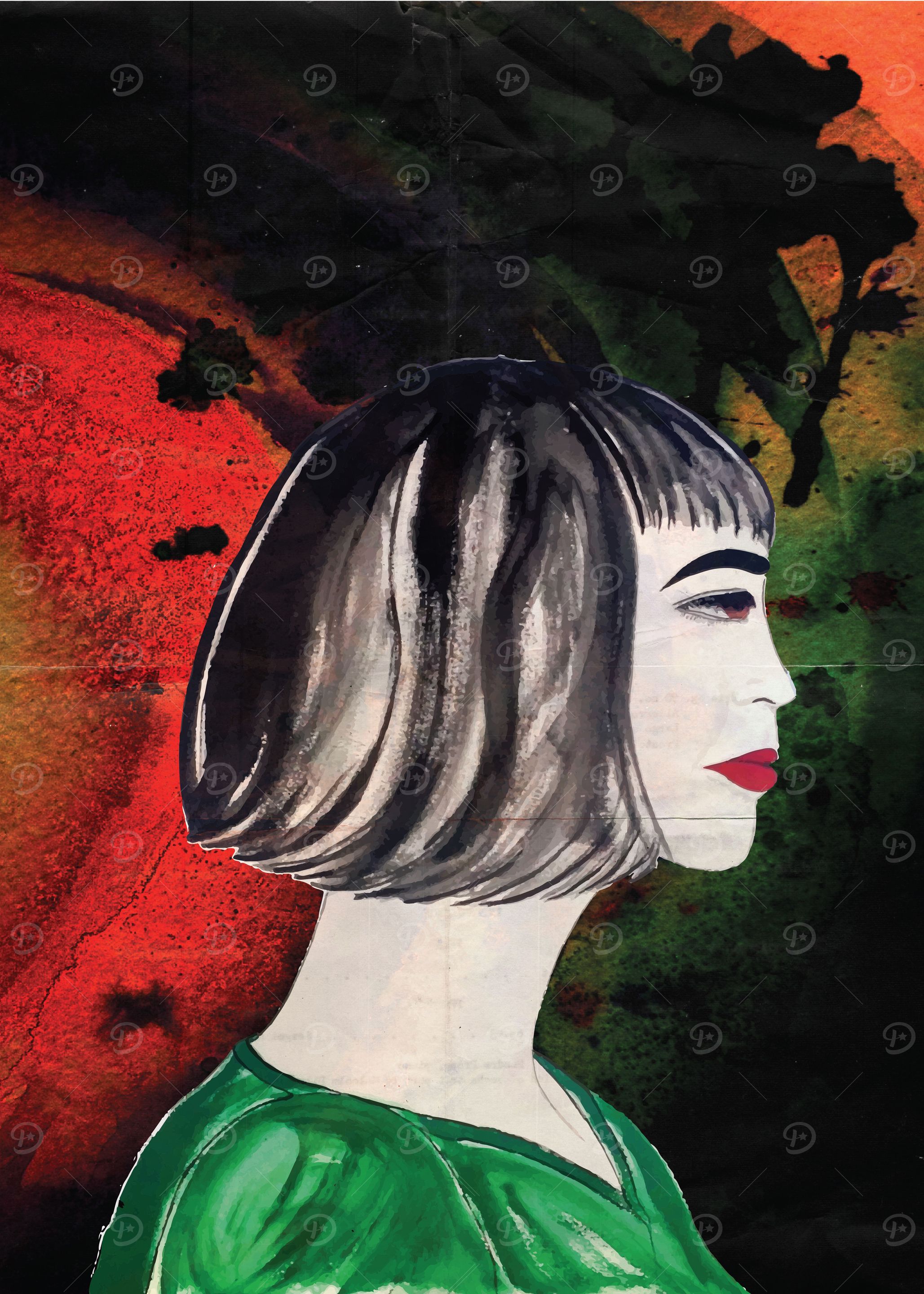 Woman in Green