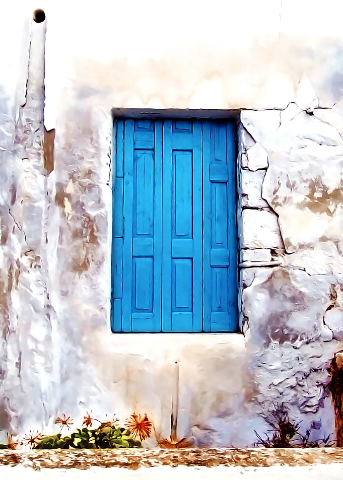 CRETAN DOOR No2. On a inconspicuous way, near Agios Nik ...