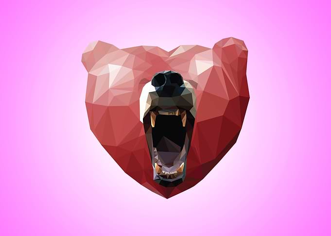 The Love Bear - Violet