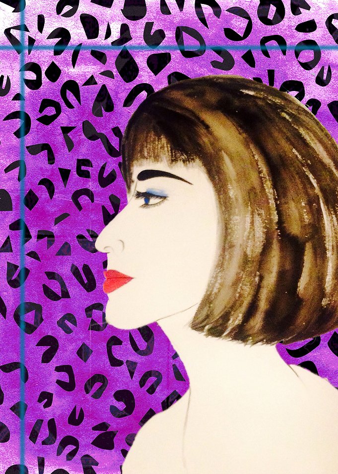 Lady with Animal Print