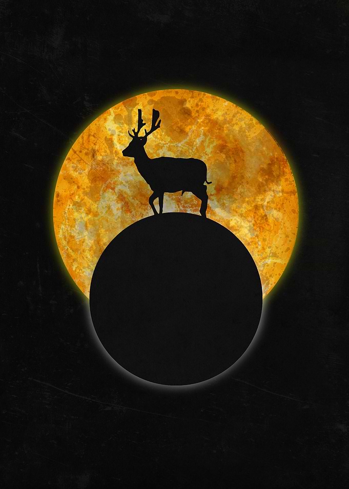 Deer Walking On The Moon.