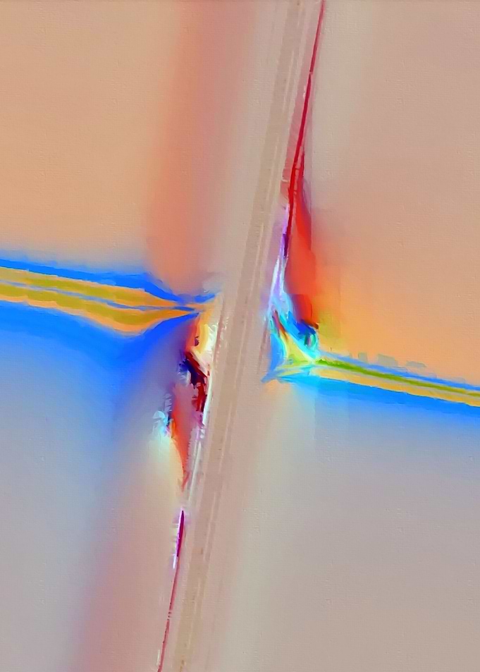 An abstract watercolour