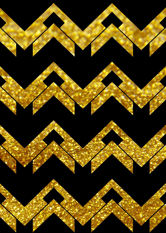 Golden black chevron