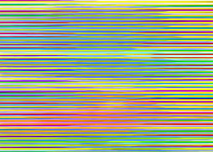 Abstract art work featuring colorful lines by artist Ed ...
