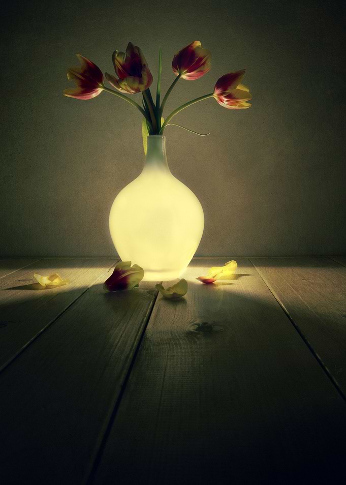 Still life with tulips