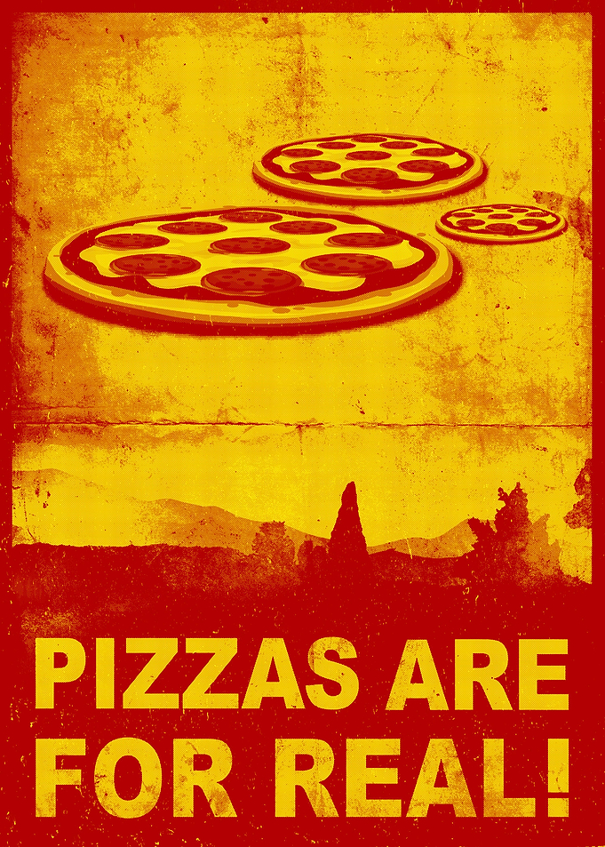 Pizza are for real!!! ...Fast flying pizzas :)