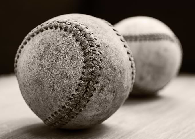 Old baseballs - fine art photography by Edward M. Field ...