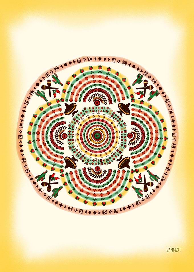 Travel Mexico Mandala
