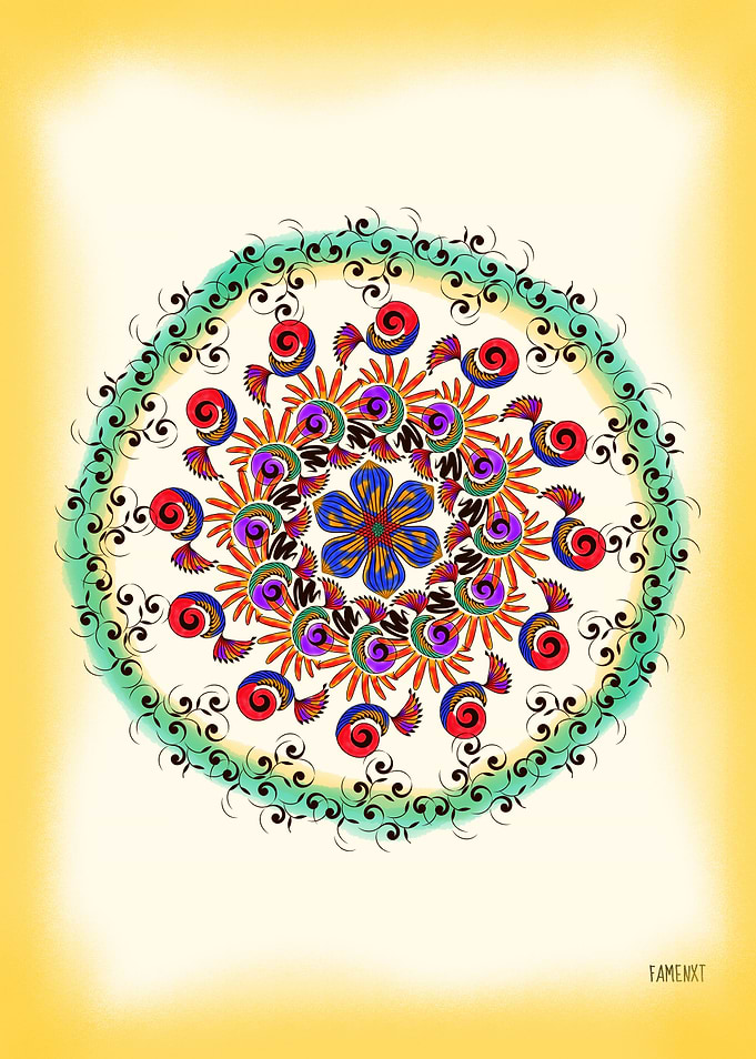 Vibrant Glory of Mandala