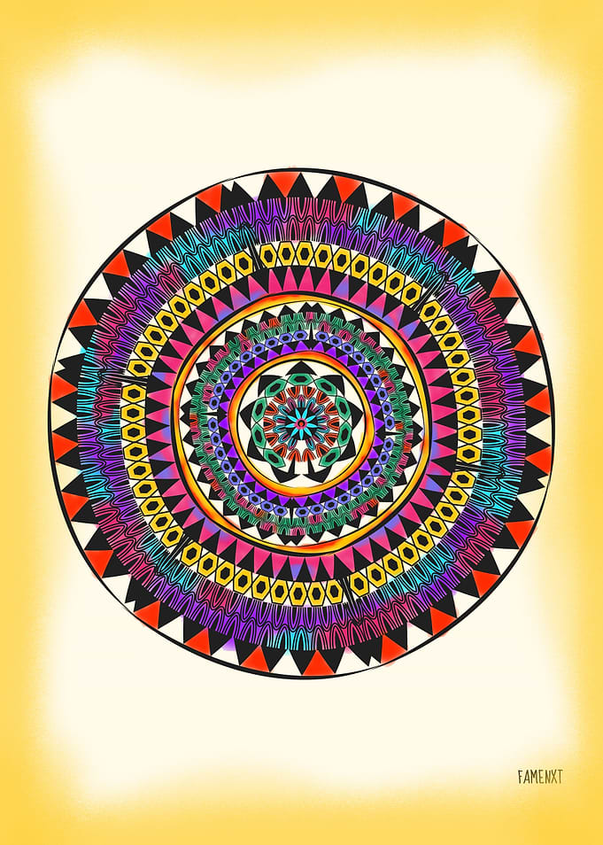 Vibrant Tribal Mandala