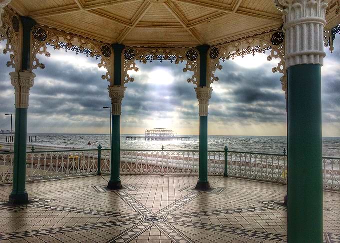 Looking at the pier