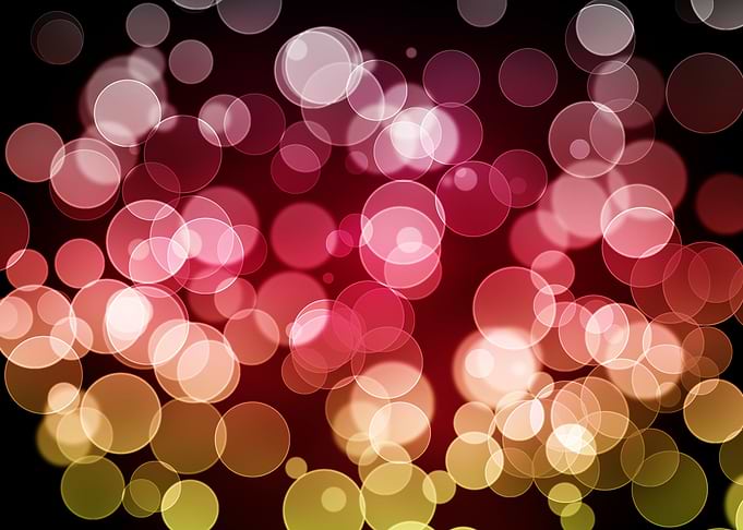 Black Red Gold Bokeh