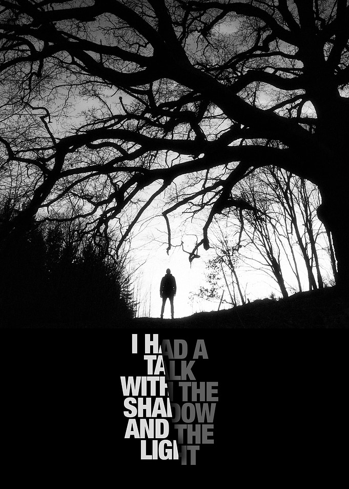 I had a talk with the shadow and the light