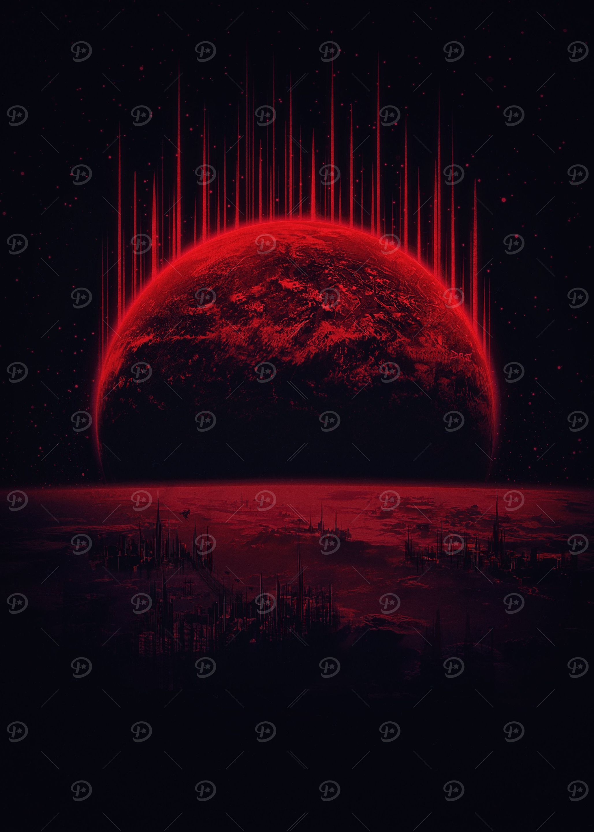 Lost Home! Colosal Future Sci-Fi Deep Space Scene in di ...