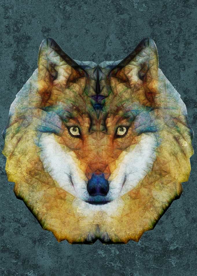 abstract wolf