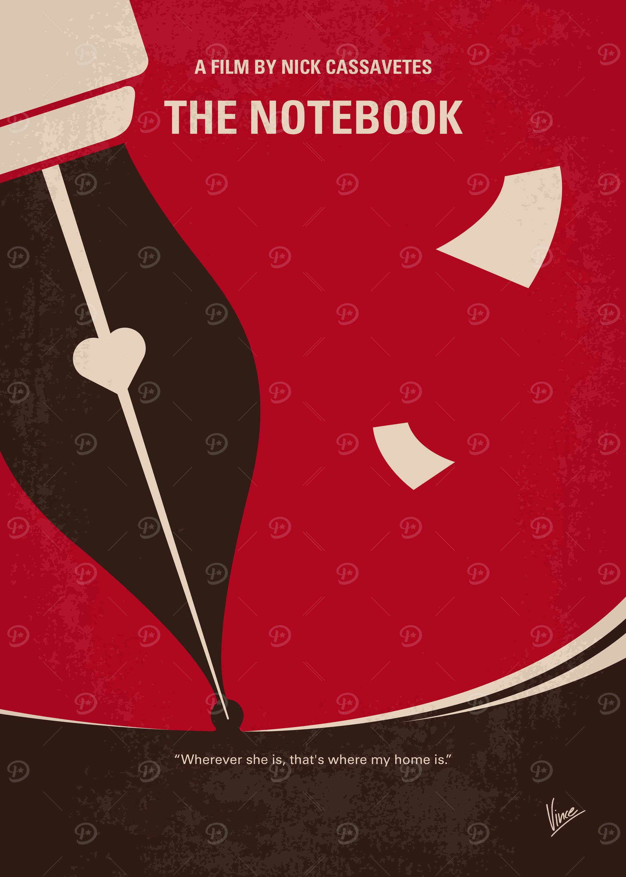 No440 My The Notebook minimal movie poster -A poor and ...
