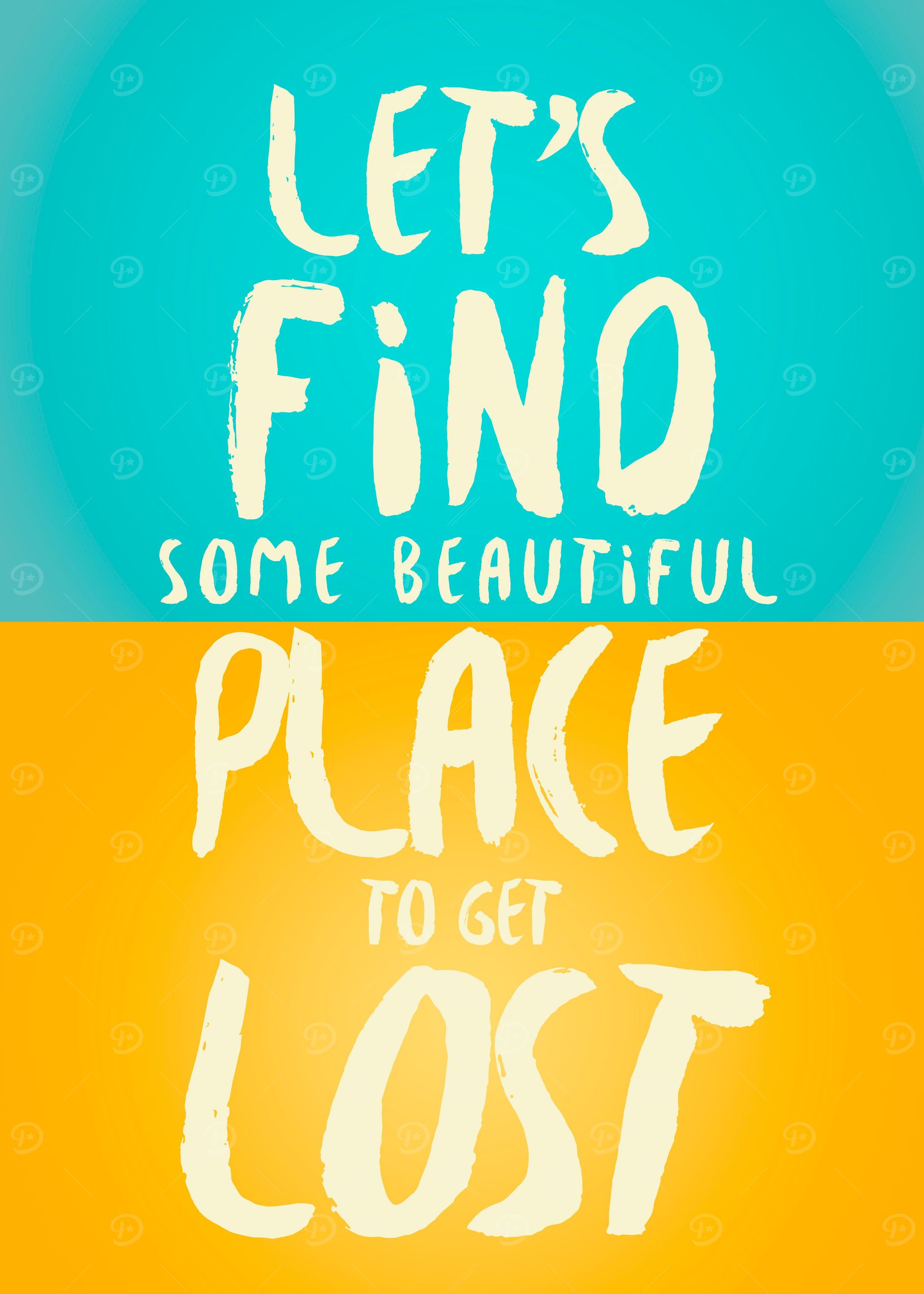 Let's find some beautiful place