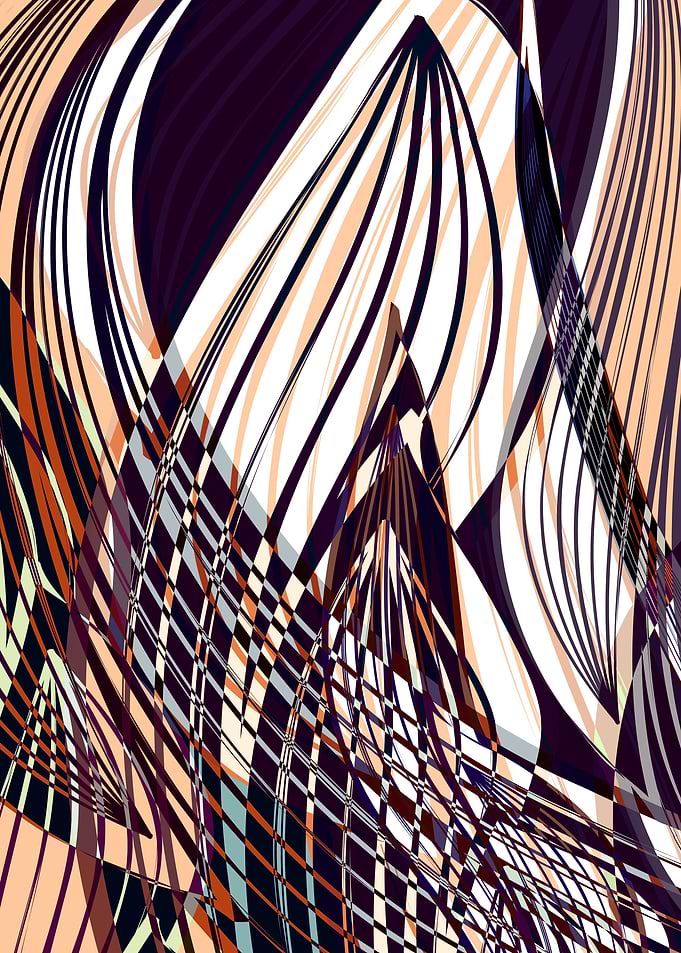 SWEEPING LINE PATTERN I-A. ©2015 by Pia Schneider | ate ...