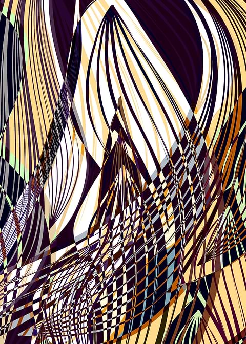 SWEEPING LINE PATTERN I-C ©2015 by Pia Schneider | atel ...