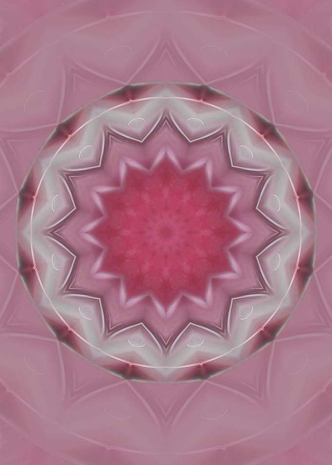 Flower of love pink - as unique Displate Version