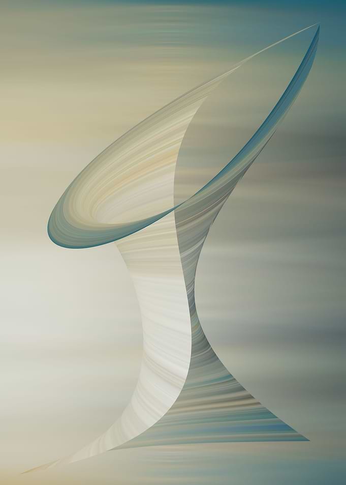 Surreal floating sculpture