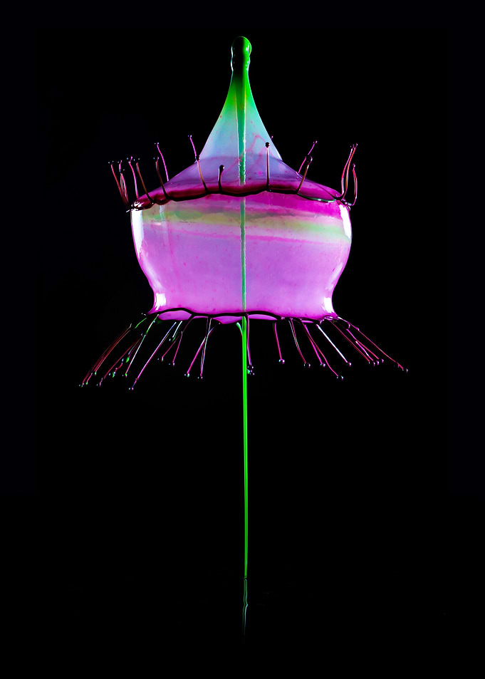 Pink and green