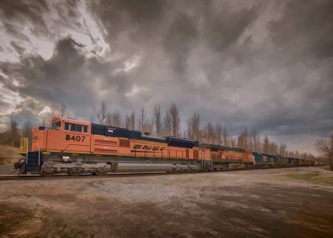 Southbound engine move at Madisonville, Ky