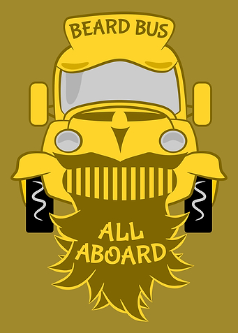 All aboard the beard bus. A bit of motivation to get th ...