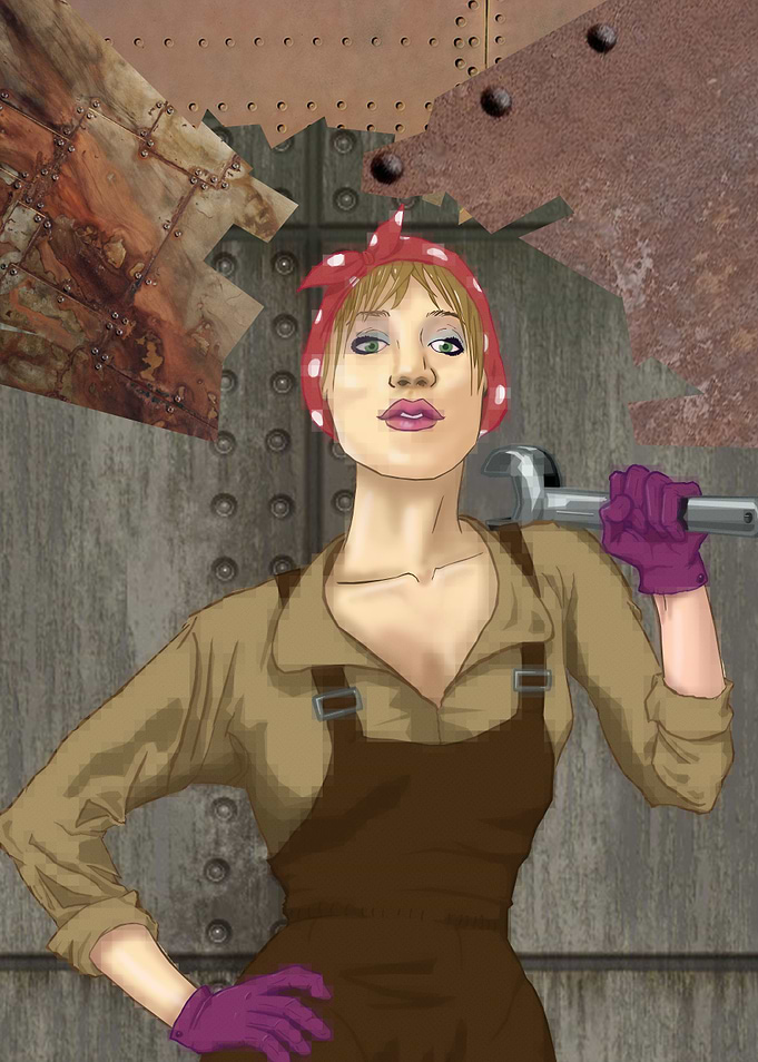 WOW! She's a Mechanic. Quite dieselpunk looking, a ...