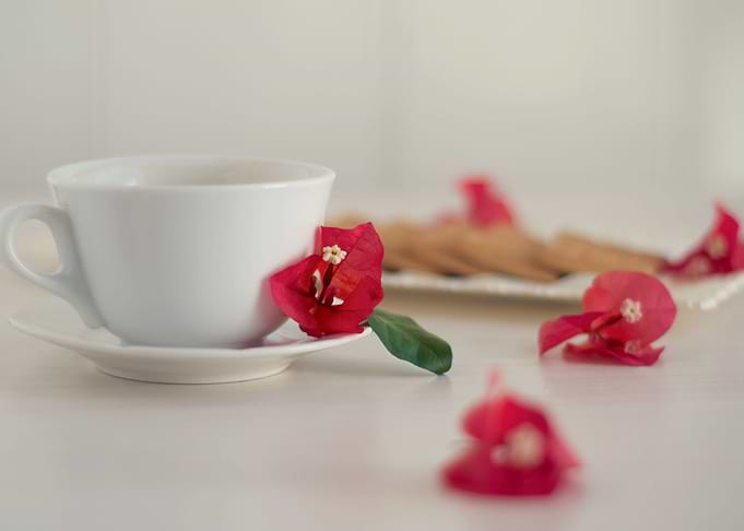 Romantic breakfast