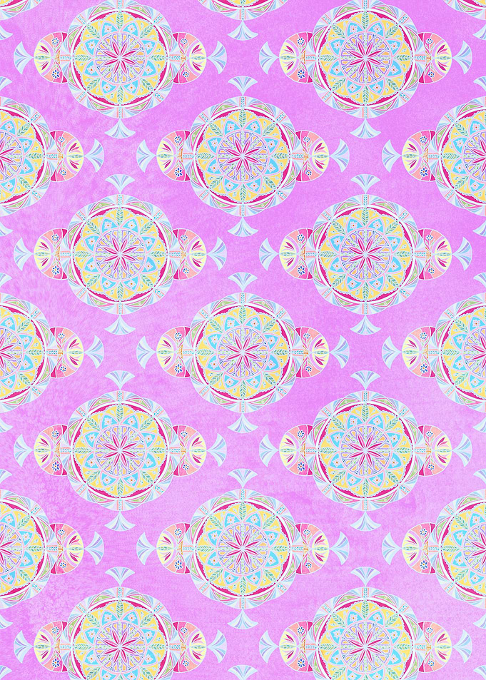 VINTAGE MOROCCAN PATTERN IN LAVENDER