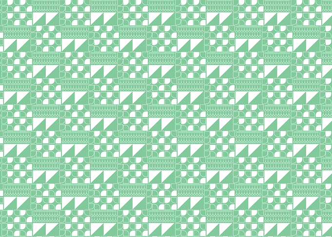white on green