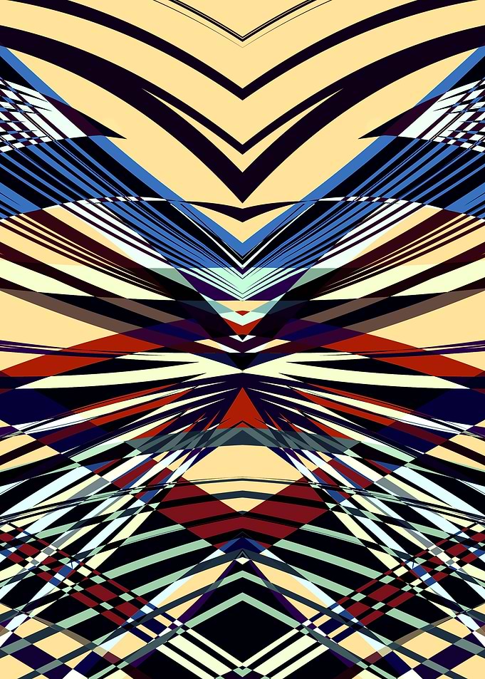 SWEEPING LINE PATTERN III-A || Vector Art. ©2015 by Pia ...