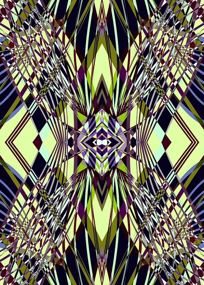 SWEEPING LINE PATTERN I-E4A || Vector Art. ©2015 by Pia ...