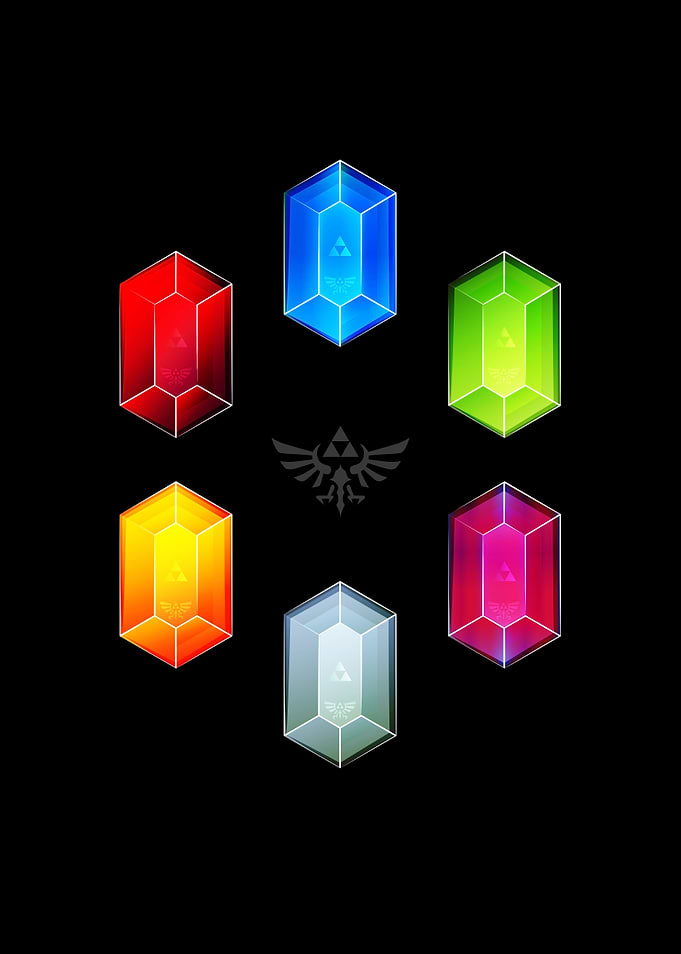 A minimal vector version of my other ring of rupees art ...